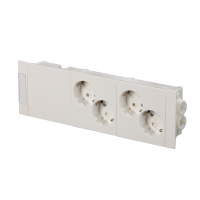 ProDuct prefabricated socket outlet units with screwless terminals