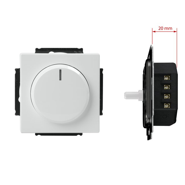magnifiek scheiden Cater Flat LED-dimmer, with rotary control: 6523URCGL-84-103 | ABB Oy, Wiring  accessories