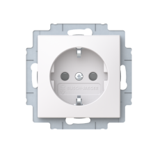 Socket outlet Without imprint White  - Saga