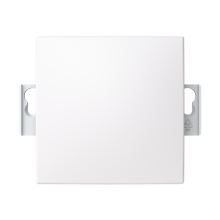 Center plate Without imprint Switch/push button Central cover plate White  - Saga