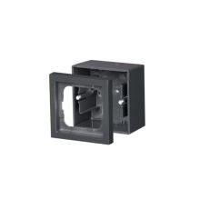 Surface mounting box, Impressivo, 80mm, h=54mm 1-gang, anthracite