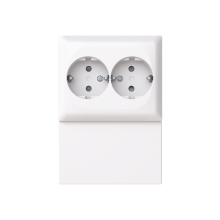 Socket outlet White  - Saga