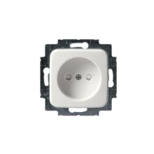 Socket outlet, Jussi, non-earthed, 1-gang, shuttered, screw terminals