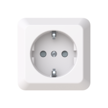 Socket outlet White  - Saga