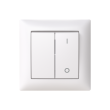 Switch 2-pole switch White - Saga