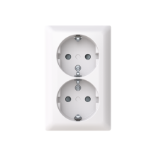 Socket outlet White  - Saga