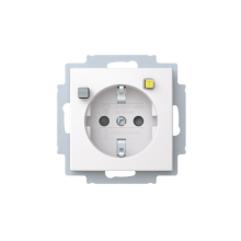 Single socket outlet with residual current device