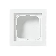 Surface mounting box, Impressivo, 85mm, h=41mm, 1-gang, white matt