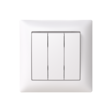 Switch Off switch 3x1-pole White - Saga