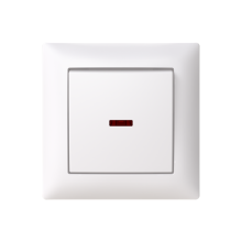 Switch Two-way switch with Glow lamp White - Saga